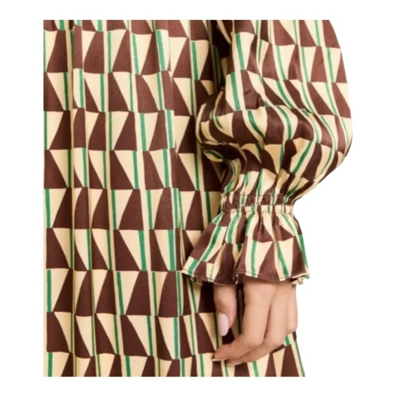 KITRI Savannah Chocolate Tile Midi Dress NWOT - Picture 4 of 8